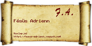 Fésüs Adrienn névjegykártya